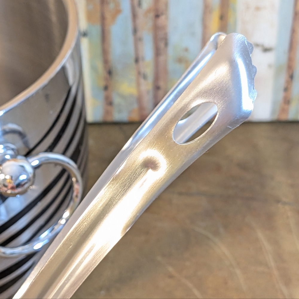 OGGI Stainless Steel Zebra Print Ice Bucket with Tongs - Picture 6 of 13